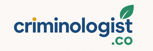 Criminologist.co logo with sustainability leaf